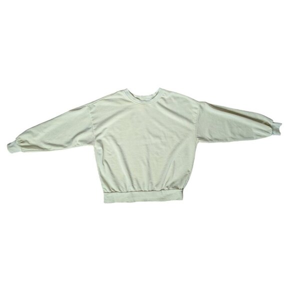 H&M Pastel Yellow Crew Neck Long Sleeve (Wom XS) with Shorts  (Wom S) Pajama Set - Picture 6 of 11